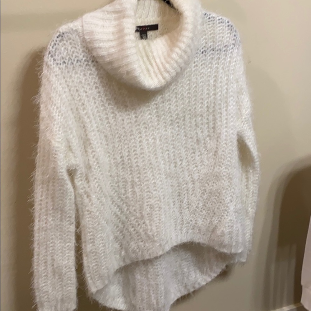 Cream Cowl Neck Sweater